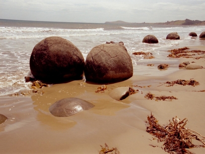 Moeraki boulders